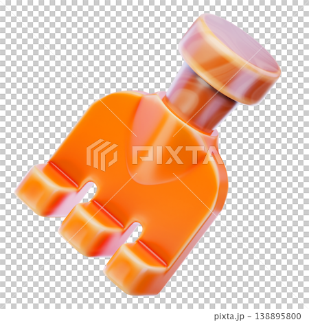 Pitchfork 3d render icon Pitchfork 3d render icon 138895800