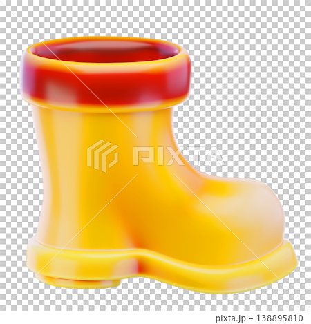 rain boots 3d render icon 138895810