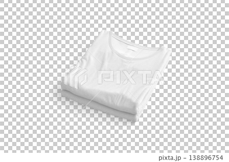 Blank white folded square t-shirt mock up stack png, transparent background, 3d rendering. Empty jersey tshirt pile with label mockup cut out. Clear new fold apparel for man or woman outfit template. Blank white folded square t-shirt mock up stack png, transparent background, 3d rendering. Empty jersey tshirt pile with label mockup cut out. Clear new fold apparel for man or woman outfit template. 138896754