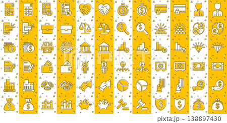 Business icon set in comic style. Finance investment cartoon vector illustration on white isolated background. Financial currency splash effect business concept. Business icon set in comic style. Finance investment cartoon vector illustration on white isolated background. Financial currency splash effect business concept. 138897430