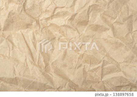The texture of crumpled craft paper The texture of crumpled craft paper 138897658