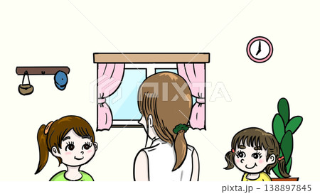 母と姉妹の子の話しあい 138897845