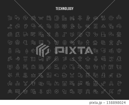 Set Vector Line Icons of Technology. 138898024