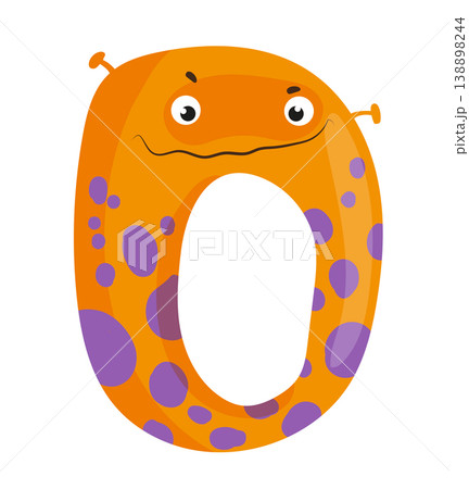 Monster Letter O and Number 0 Monster Letter O and Number 0 138898244