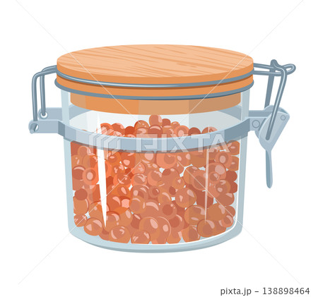 Jar with Red Caviar 138898464