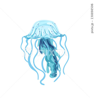 Blue Frilled Jellyfish 138898506