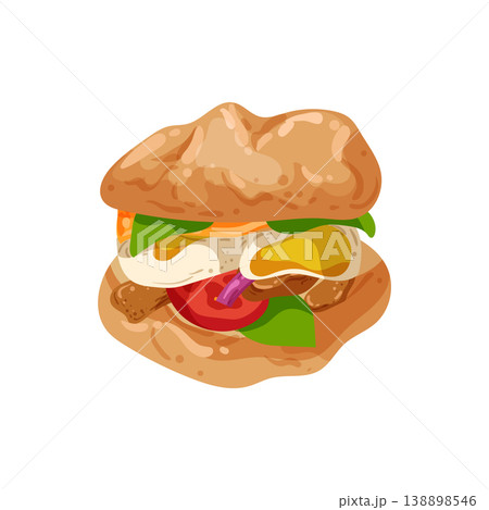 Burger with Egg 138898546