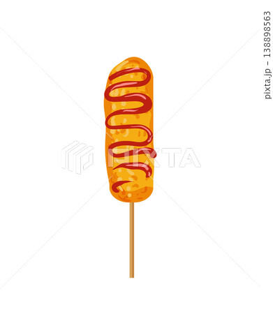 Corn Dog with Mustard Corn Dog with Mustard 138898563