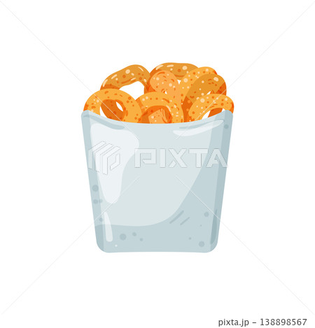 Onion Rings in Bucket Onion Rings in Bucket 138898567