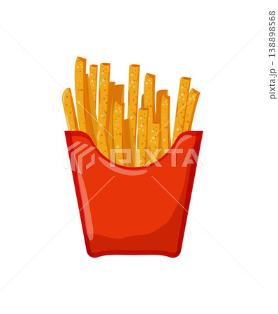French Fries in Red Box 138898568