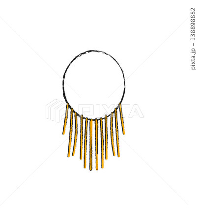Gold Fringe Necklace Gold Fringe Necklace 138898882