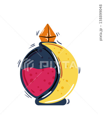 Dark and Yellow Crescent Potion 138899048