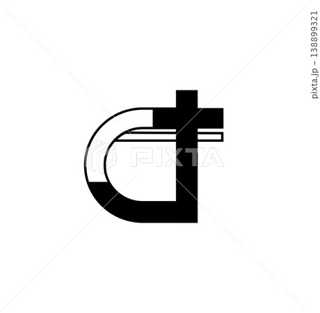 Modern Split Lowercase Letter a Design 138899321