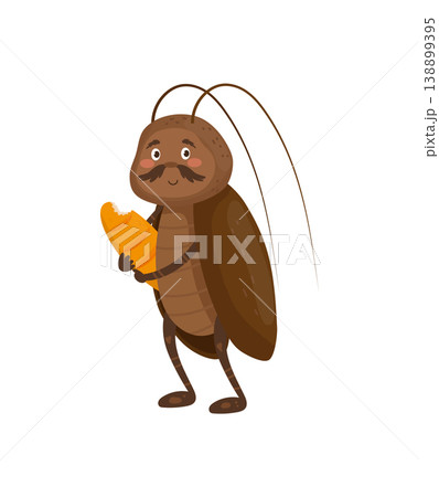 Cockroach Holding Piece of Cheese Cockroach Holding Piece of Cheese 138899395