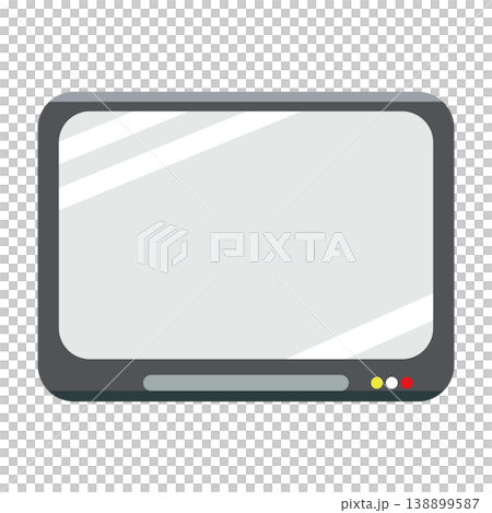 Simple TV icon 138899587