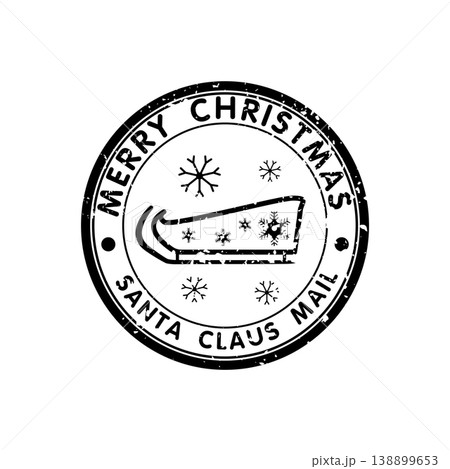 Sleigh Christmas Emblem Sleigh Christmas Emblem 138899653