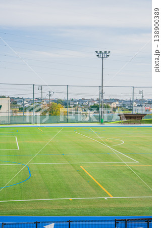 浜松市の浜北平口サッカー場の風景(静岡県) 138900389