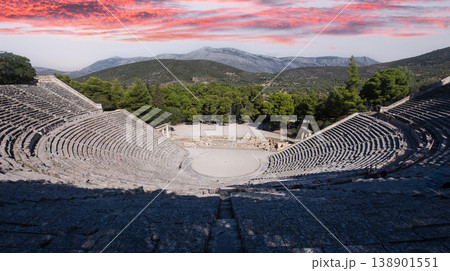 Theatre of Epidaurus, Peloponnese, Greece Theatre of Epidaurus, Peloponnese, Greece 138901551