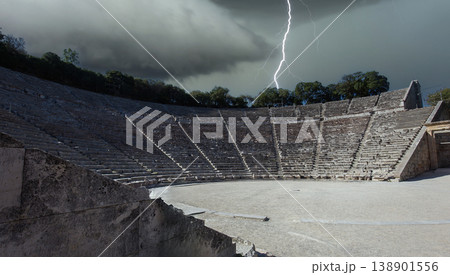 Theatre of Epidaurus, Peloponnese, Greece 138901556