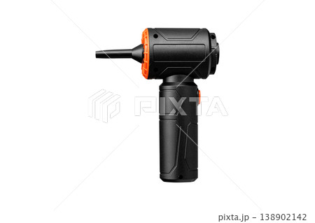 Cordless handheld vacuum cleaner with HEPA filter isolated on white. Professional portable dust buster. 138902142