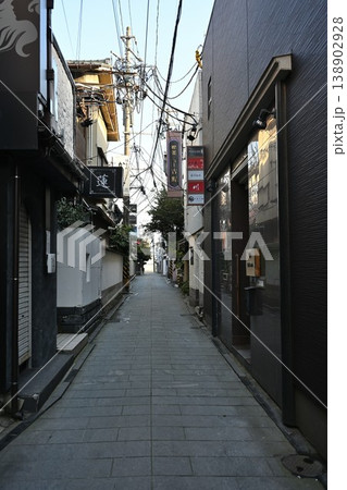 新潟市中央区古町の路地裏の風景（新潟県新潟市中央区） 138902928