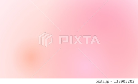 ピンクとオレンジのふんわりパステルグラデーション背景 ピンクとオレンジのふんわりパステルグラデーション背景 138903202