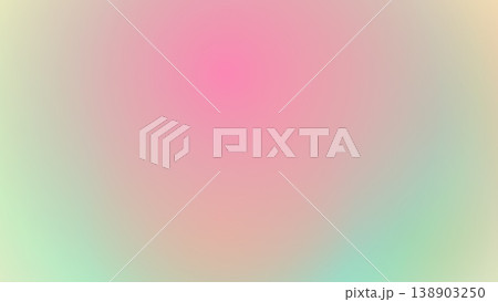 中央ピンクが広がるパステルマルチグラデーション背景 中央ピンクが広がるパステルマルチグラデーション背景 138903250
