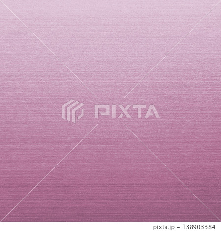 明るいピンク色に輝くヘアライン仕上げのテクスチャ素材の正方形の背景画像b 138903384