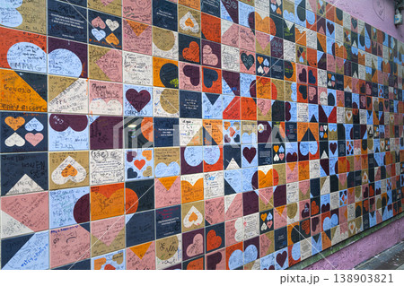 The Wall of Love in Crampton Court in Dubiln, Ireland 138903821
