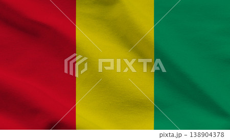 Celebrating independence day with the vibrant colors of the national flag of guinea 138904378