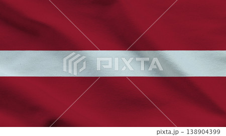 Symbol of independence and sovereignty with the waving Latvian flag in vibrant colors Symbol of independence and sovereignty with the waving Latvian flag in vibrant colors 138904399