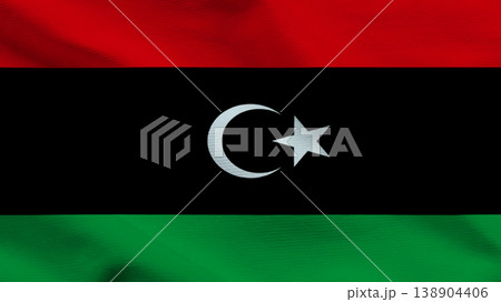 Flag of Libya symbolizes independence and national sovereignty with its bold colors and distinctive design Flag of Libya symbolizes independence and national sovereignty with its bold colors and distinctive design 138904406