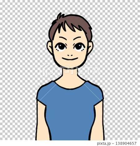 短頭髮的女人 138904657