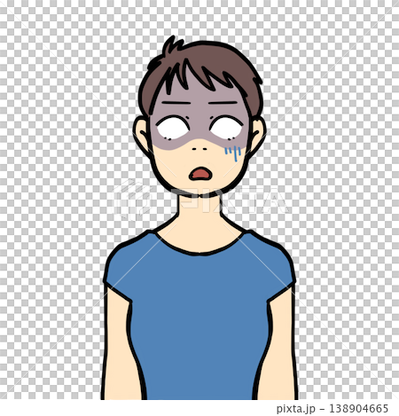 Pale-faced short-haired woman Pale-faced short-haired woman 138904665