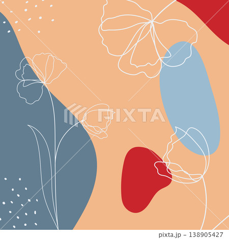 abstract floral background with copy space abstract floral background with copy space 138905427