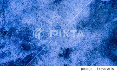 Dark blue grungy backdrop with golden splatters. Abstract dark blue concrete texture background. Dark blue grungy backdrop with golden splatters. Abstract dark blue concrete texture background. 138905610