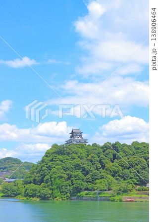 愛知県犬山市、国宝犬山城と木曽川の風景 愛知県犬山市、国宝犬山城と木曽川の風景 138906464