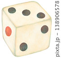 立体的なサイコロのイラスト 138906578