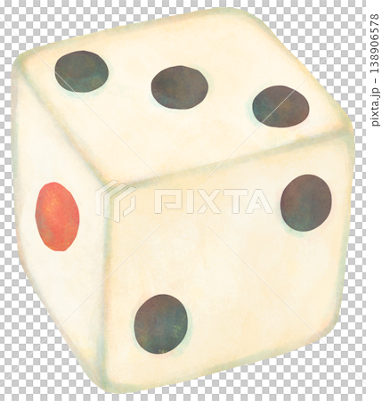 骰子的三維插圖 骰子的三維插圖 138906578