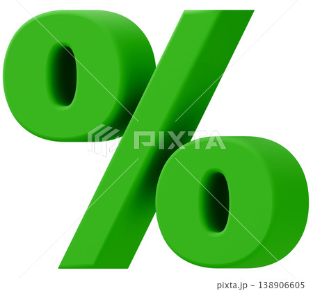 3D素材_%_緑 3D素材_%_緑 138906605