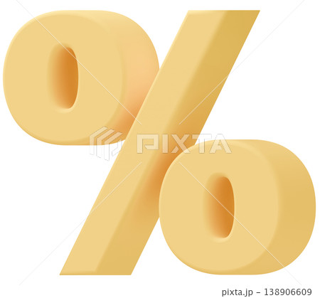 3D素材_%_黄色 3D素材_%_黄色 138906609