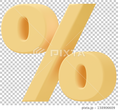3D素材_%_黄色 3D素材_%_黄色 138906609