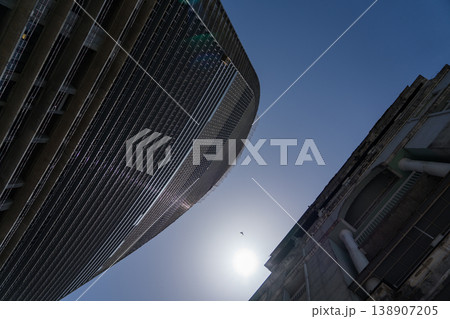 Construction of tall buildings in Batumi. Between tall buildings Construction of tall buildings in Batumi. Between tall buildings 138907205