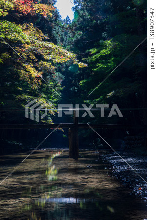 静岡県周智郡森町一宮　小國神社と周辺の風景 138907347