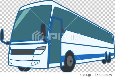 White large bus_tour bus_illustration White large bus_tour bus_illustration 138908029