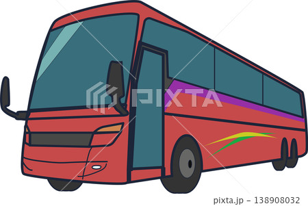 高速バス・貸切バス_Red 138908032