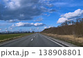 View from the window of a car driving forward on the road. 138908801