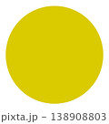 背景やアイコンに使える、シンプルなカラシ色の丸の図形 138908803