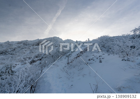 雪山の八ヶ岳、赤岳 138909132