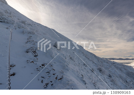 雪山の八ヶ岳、赤岳 138909163
